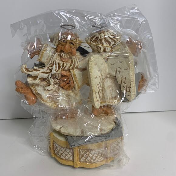 David Frykman Two Angels Dancing Musical Figurine Oldest Angel Collection 1999 - Picture 2 of 8